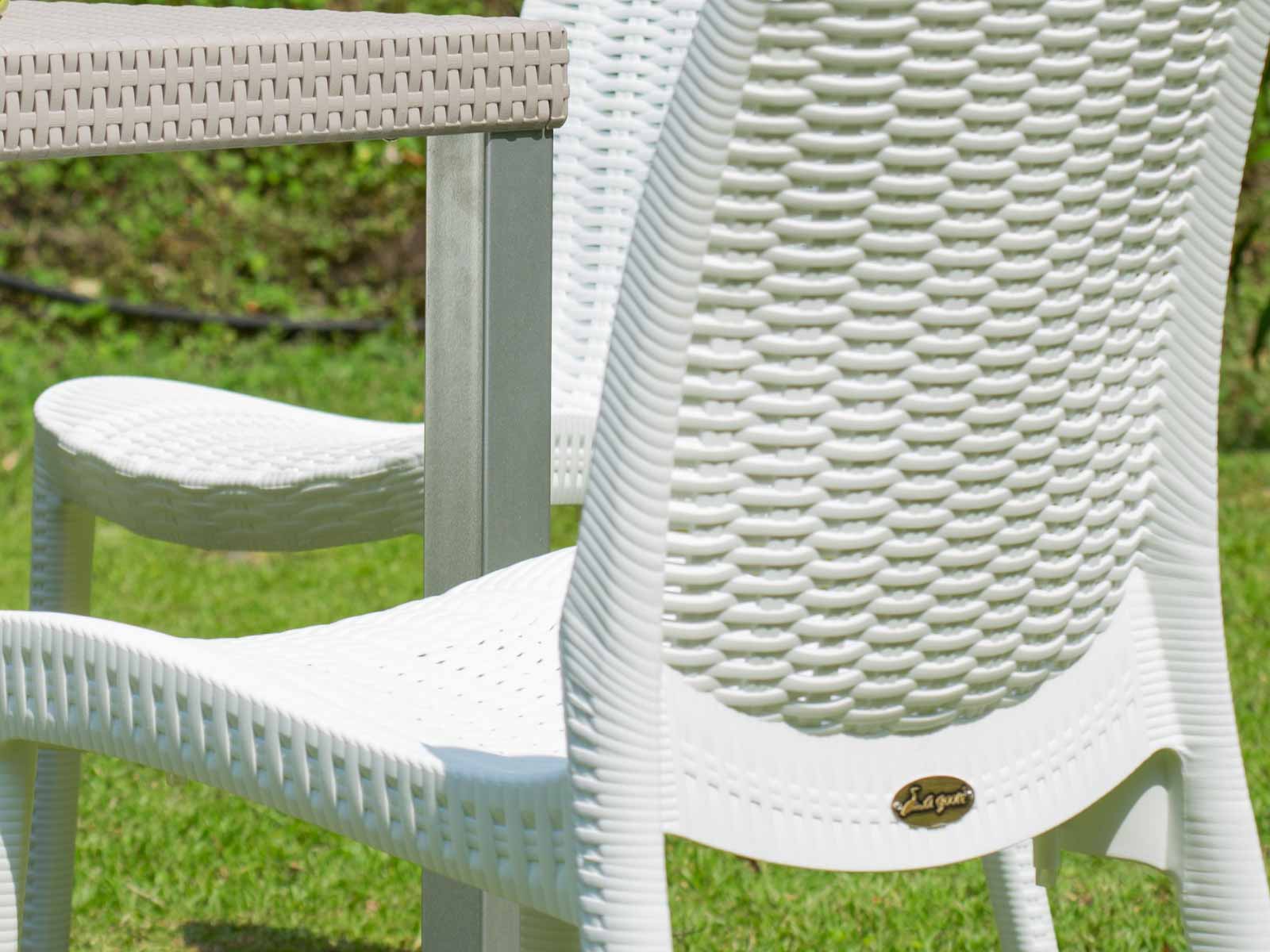 Rue Stackable Rattan Dining Chair detail