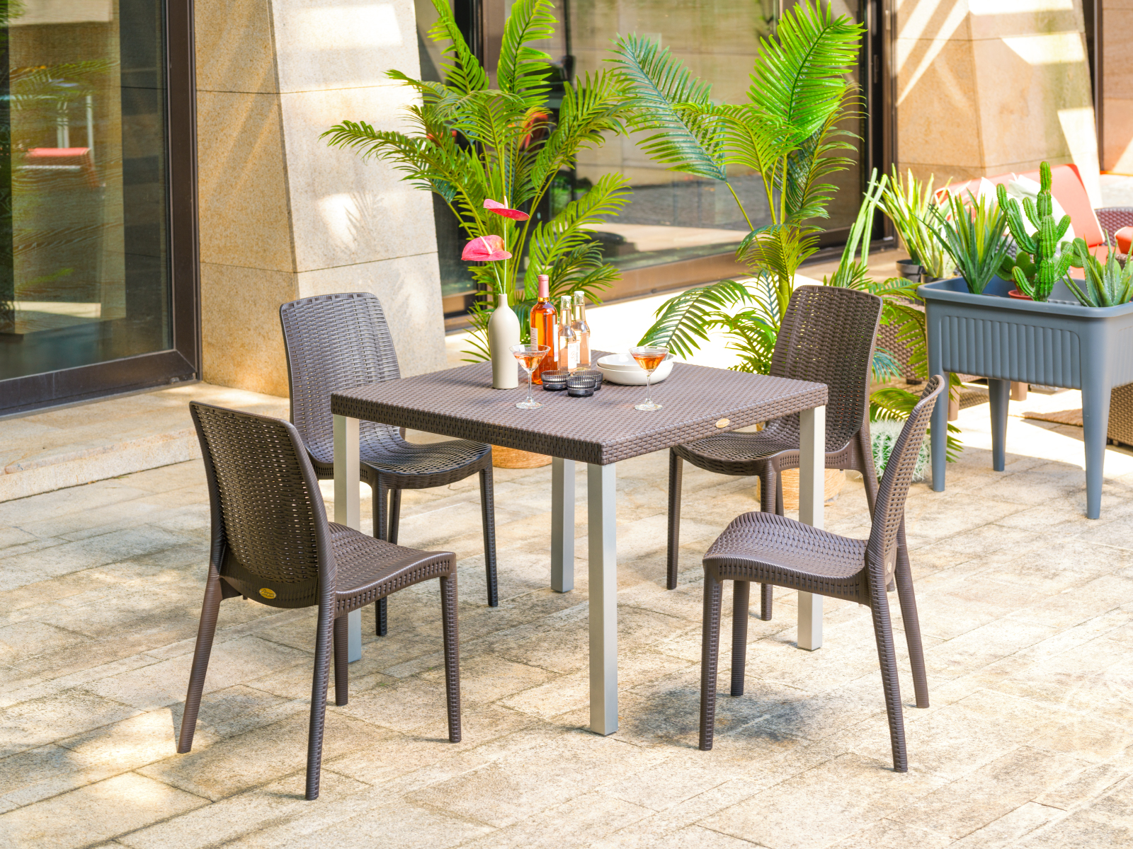 7025_PT7 Rue Stackable Rattan Dining Chair - Lagoon Design Furniture