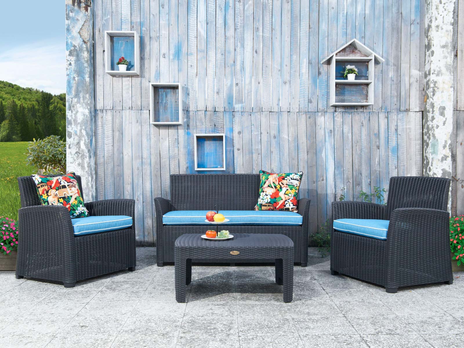7026LC-PT1 Gardenia Loveseat - Lagoon Design Furniture