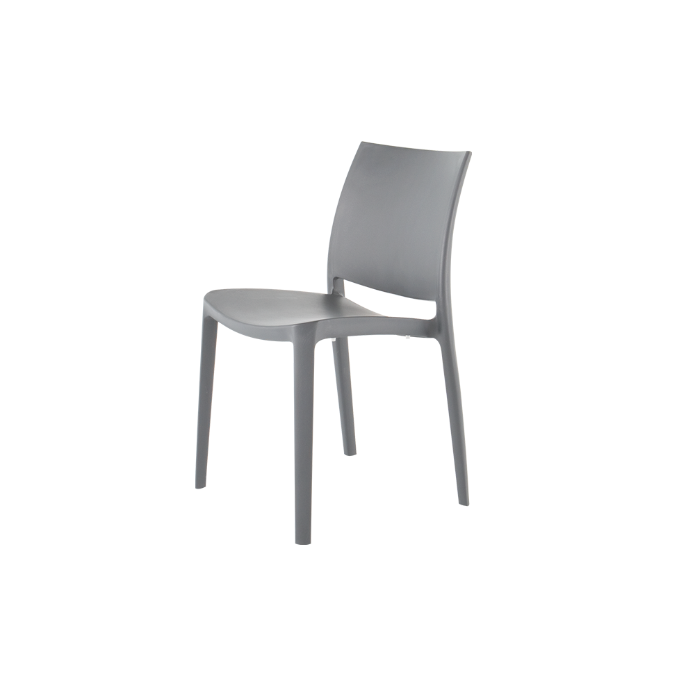 Sensilla Stackable Patio Dining Chair- plastic outdoor dining chairs