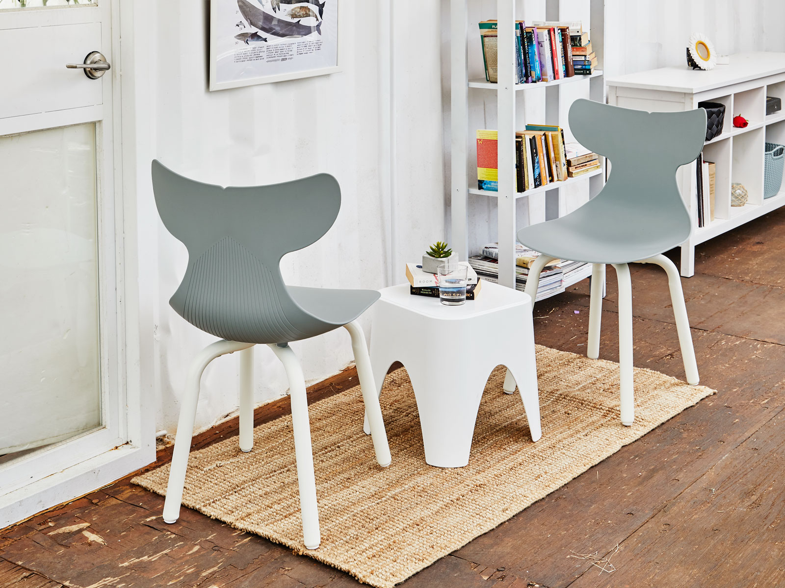 7065F-PT1 Whale Modern Dining Chair - Lagoon Design Furniture