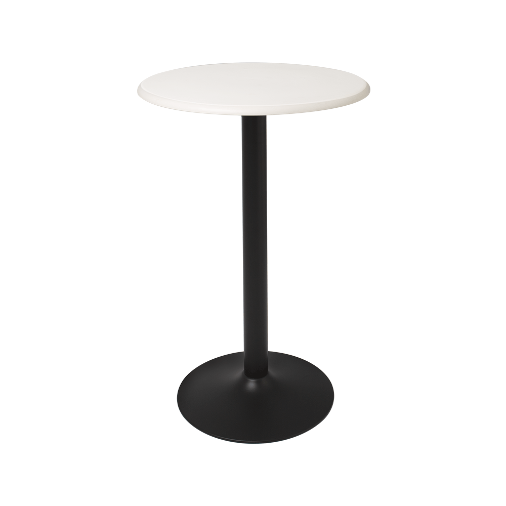 The leg of Heron Accent Round Counter Table 70cm is space-saving.