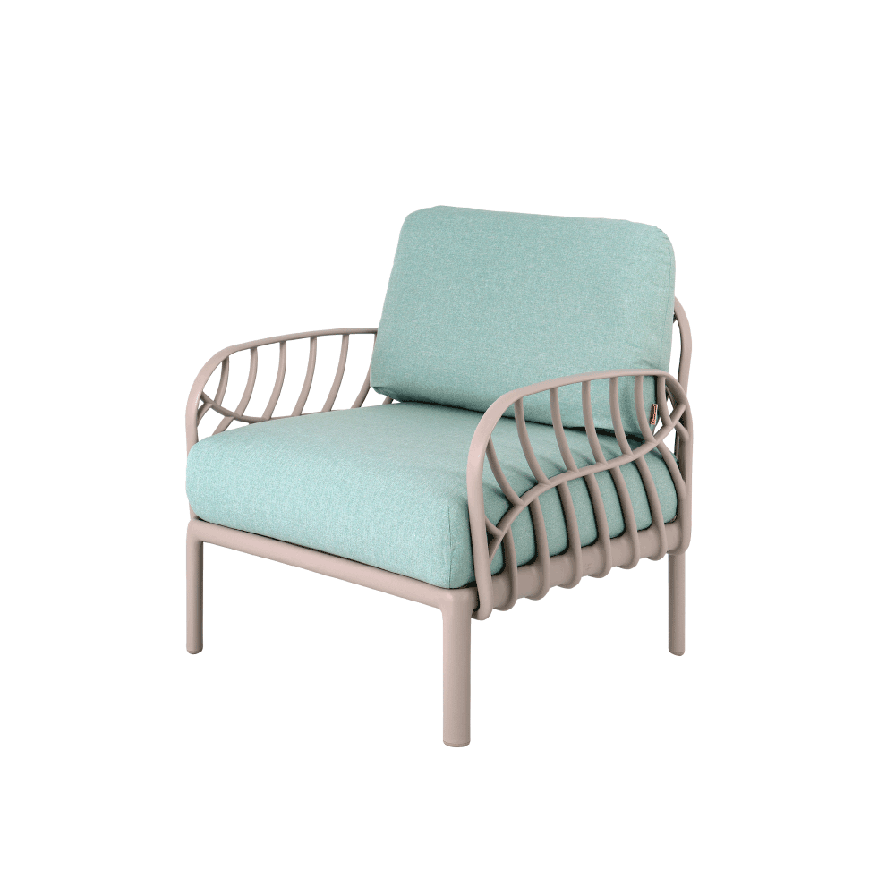 Laurel Club Chair - modern outdoor sectional furniture - Lagoon