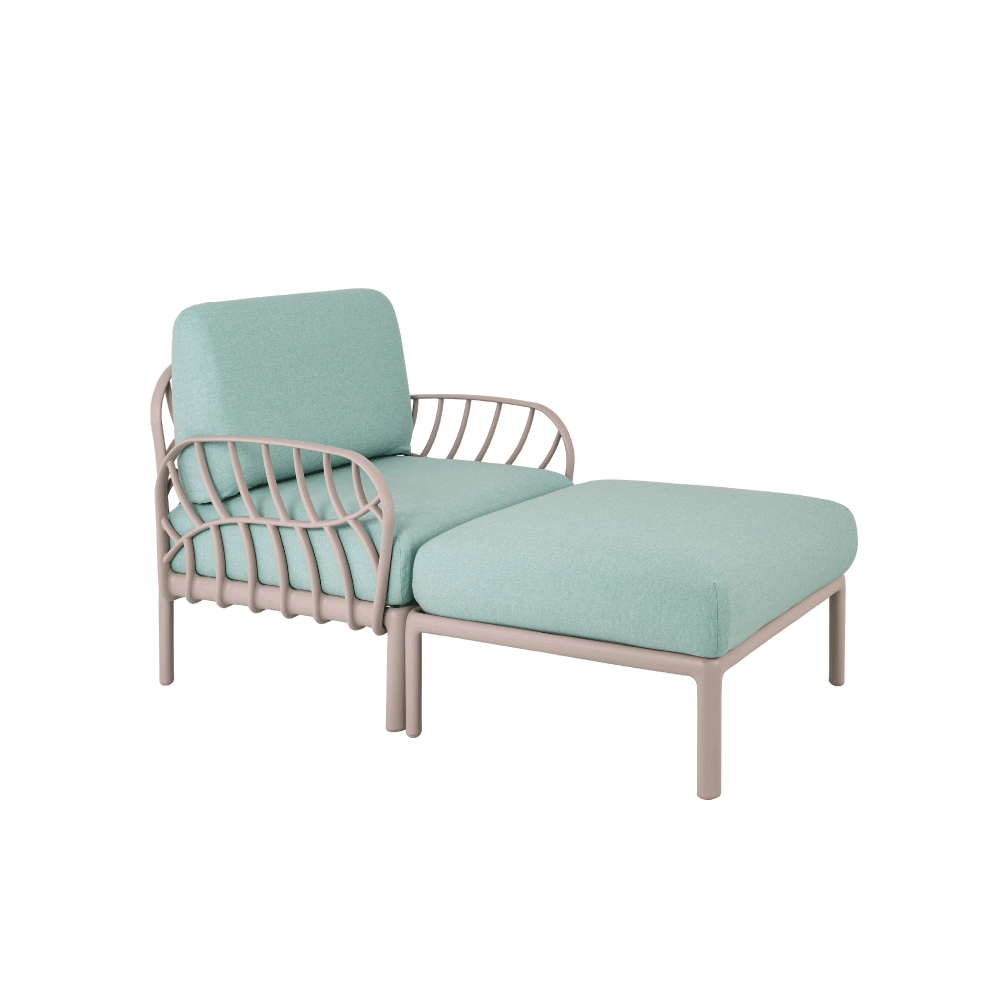 Laurel Chaise Lounge- mordern outdoor sectional furniture - Lagoon