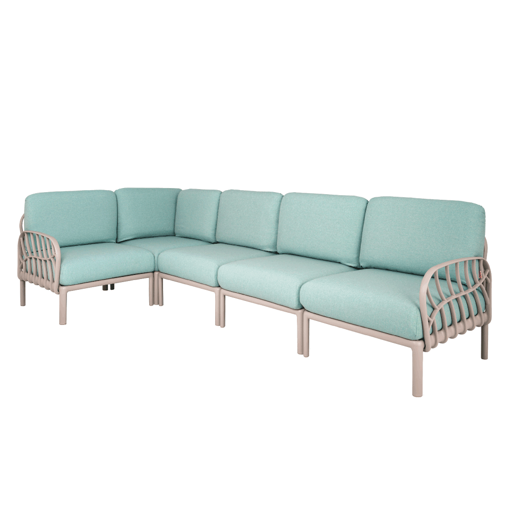 7212SS-G6B07 Modern Outdoor Sectional Furniture | Patio Sofa - Lagoon