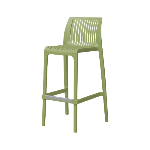 bar stool: Milos Resin bar stool